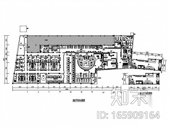 [甘肃]天水市某洗浴会所室内装饰成套施工图（含效果）cad施工图下载【ID:165909164】