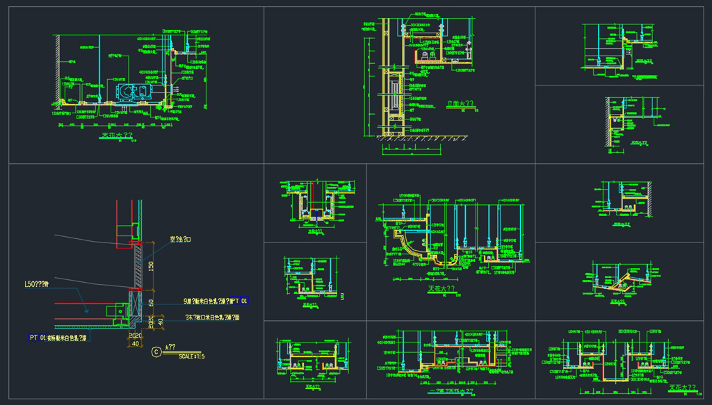 天花大样CAD图库100例施工图下载【ID:228663850】