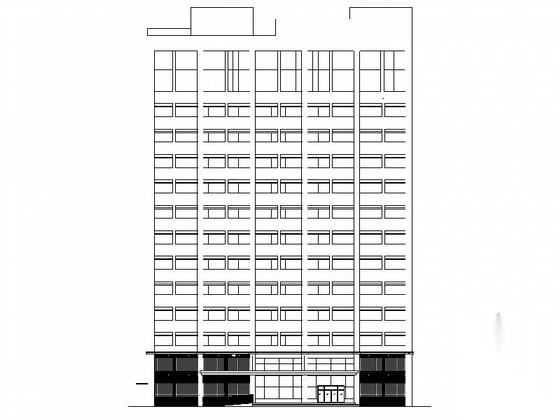 [湖南]14层现代风格市级中医院建筑设计施工图（市级设计...cad施工图下载【ID:165142187】