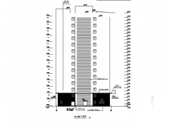 [湖南]14层现代风格市级中医院建筑设计施工图（市级设计...cad施工图下载【ID:165142187】