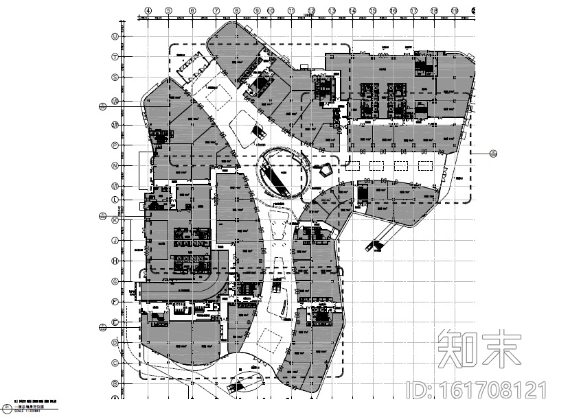 现代大型商业广场设计施工图设计cad施工图下载【ID:161708121】