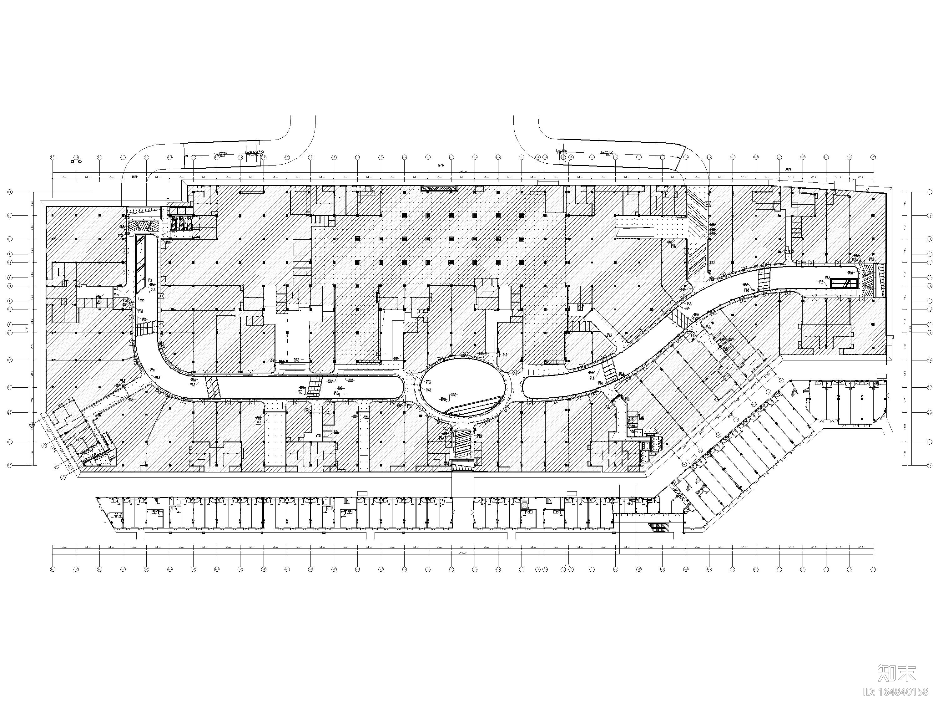 ​[四川]德阳三层万达广场全套内装施工图cad施工图下载【ID:164840147】