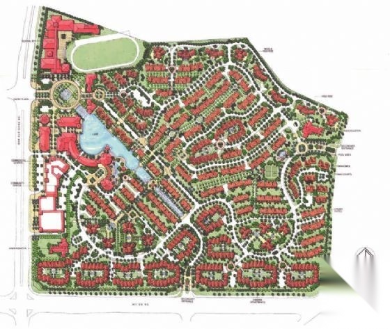 [深圳]住宅区景观规划方案设计施工图下载【ID:161109184】