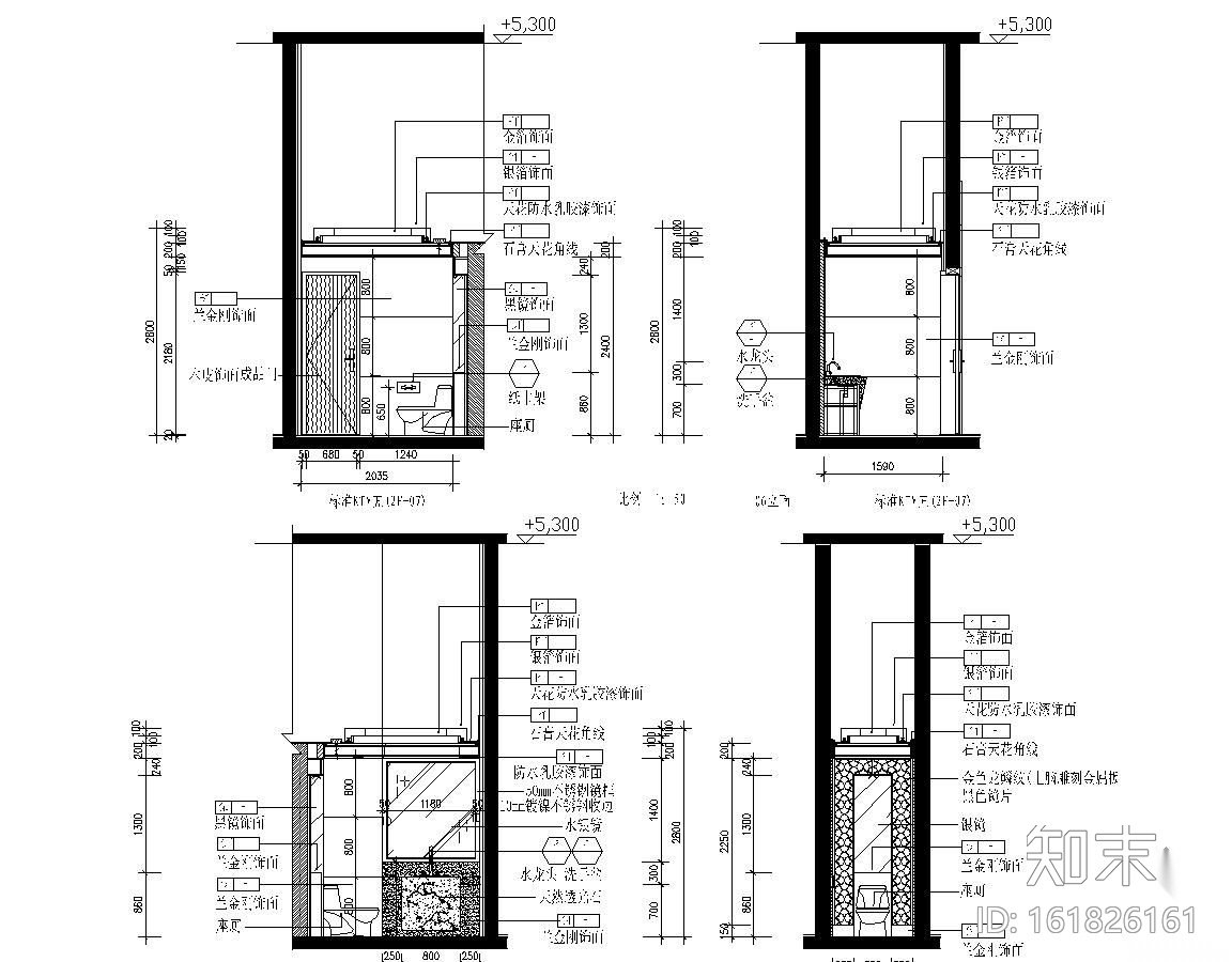 标准KTV包房装修图cad施工图下载【ID:161826161】