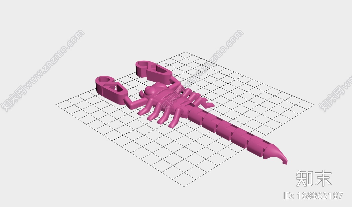 蝎子3d打印模型下载【ID:169865187】