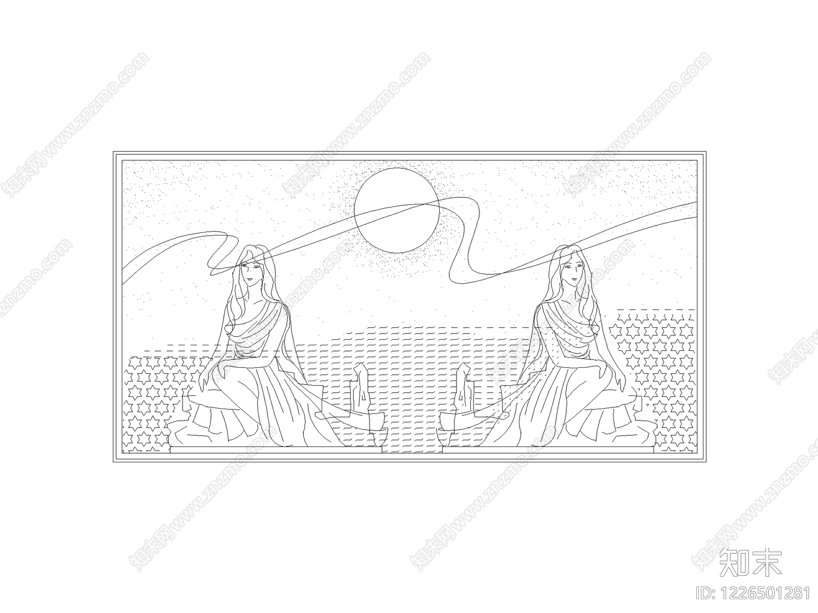 雕塑装饰构件CAD图纸
