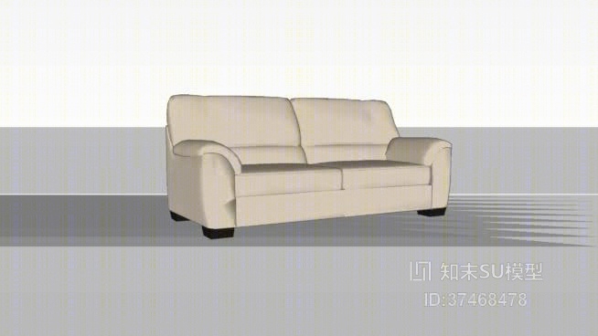 双人沙发SU模型下载【ID:318021871】