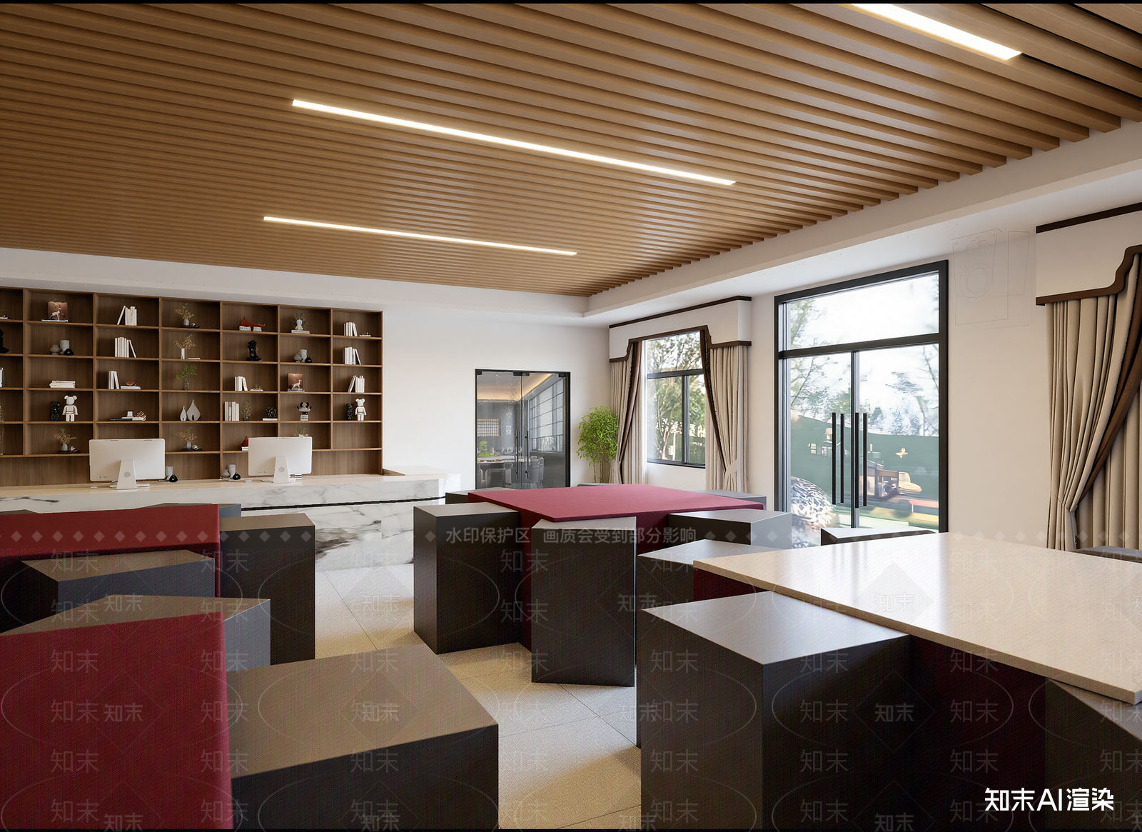 现代接待室3D模型下载【ID:1214741041】