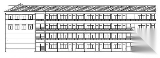 来安县某四层中学教学楼建筑结构方案图cad施工图下载【ID:151570115】