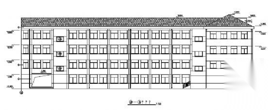 来安县某四层中学教学楼建筑结构方案图cad施工图下载【ID:151570115】