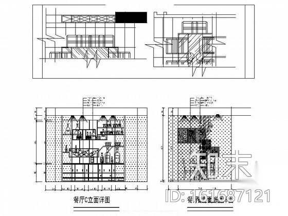 [毕业设计]现代简约三居室室内装修图（含手绘效果）cad施工图下载【ID:161687121】