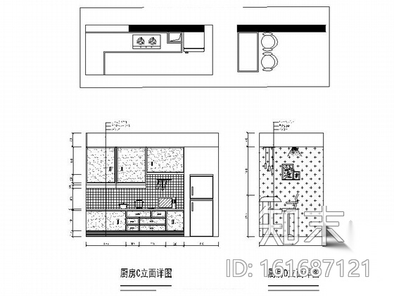 [毕业设计]现代简约三居室室内装修图（含手绘效果）cad施工图下载【ID:161687121】