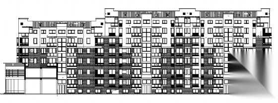 某八层住宅楼建筑施工图cad施工图下载【ID:149572111】