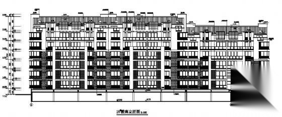 某八层住宅楼建筑施工图cad施工图下载【ID:149572111】