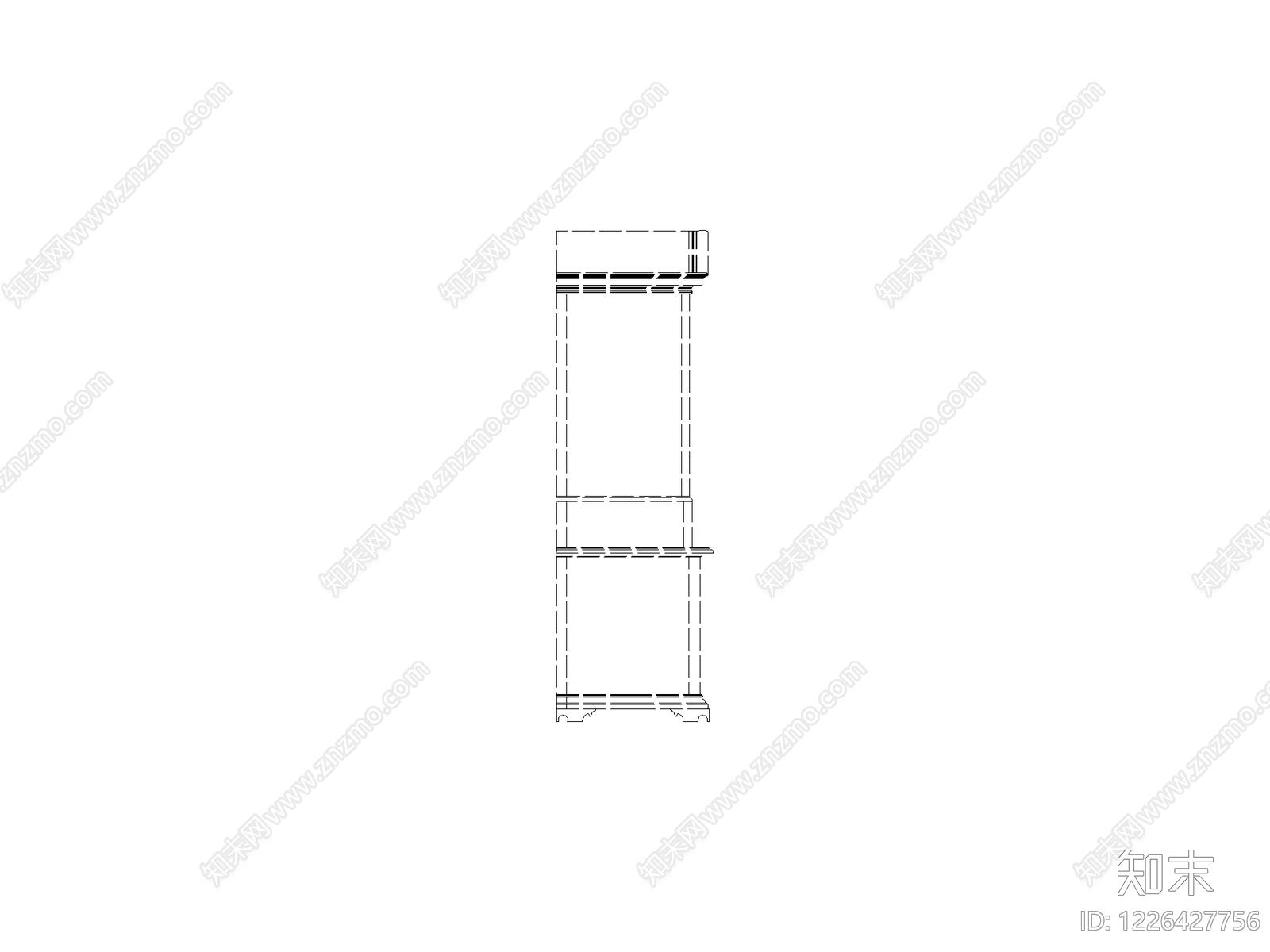 柜子cad施工图下载【ID:1226427756】