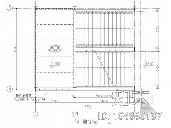 新增室外钢楼梯结构施工图施工图下载【ID:164886137】