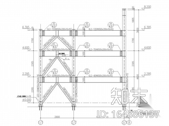 新增室外钢楼梯结构施工图施工图下载【ID:164886137】