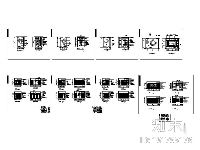 某中餐厅详细施工图cad施工图下载【ID:161755178】