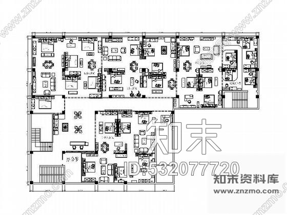 施工图湖南某商场品牌家具卖场施工图cad施工图下载【ID:532077720】