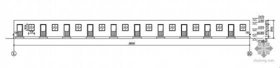 [四川]某赈灾活动板房建筑施工图施工图下载【ID:165422140】