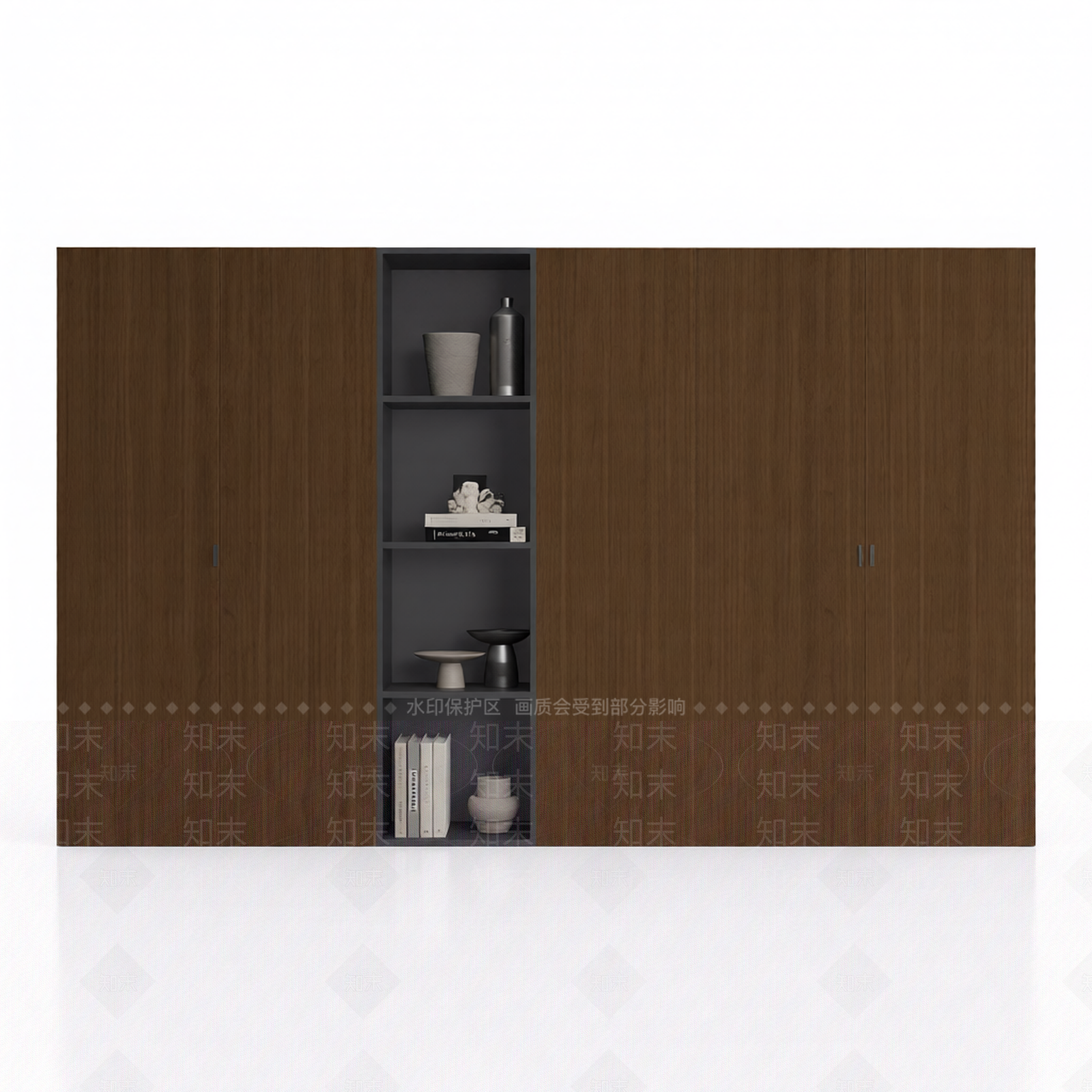 木质双门柜3D模型下载【ID:1206194213】