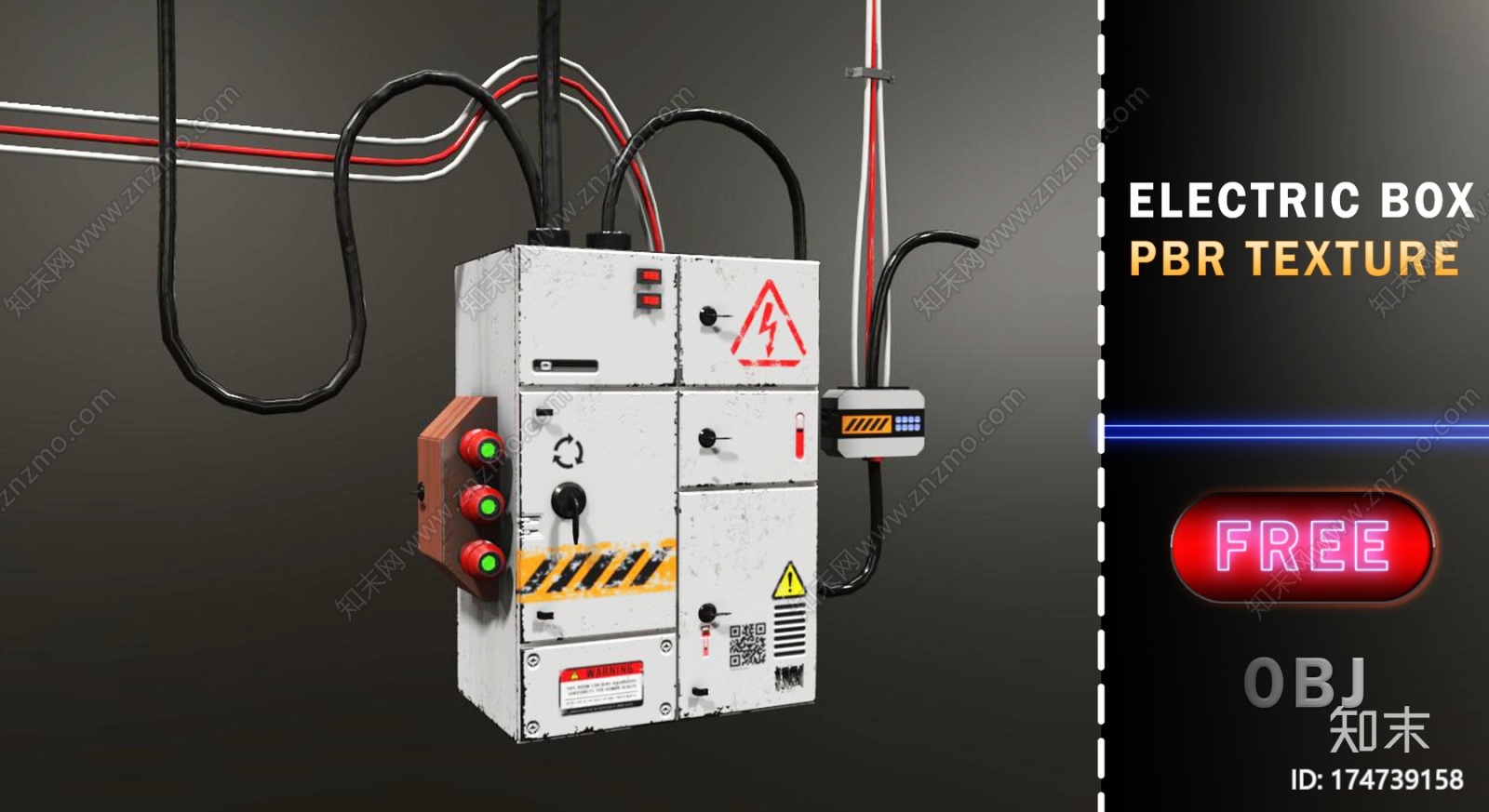 3D电动箱-CG模型下载【ID:174739158】