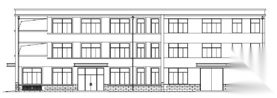 某三层综合楼建筑施工图cad施工图下载【ID:151509170】