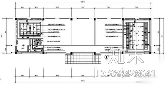 某二层办公楼装修cad施工图下载【ID:968426041】