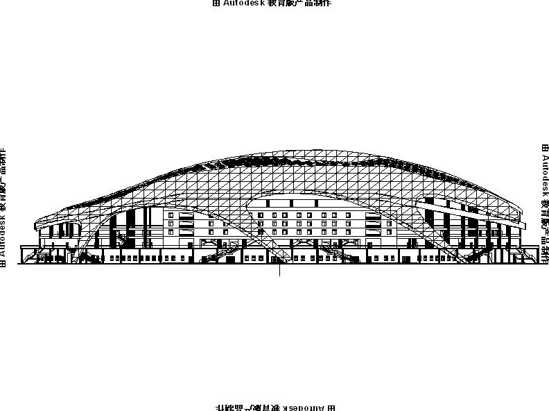 [内蒙古]多层金属屋面国家级足球训练馆建筑施工图（1...施工图下载【ID:165149186】