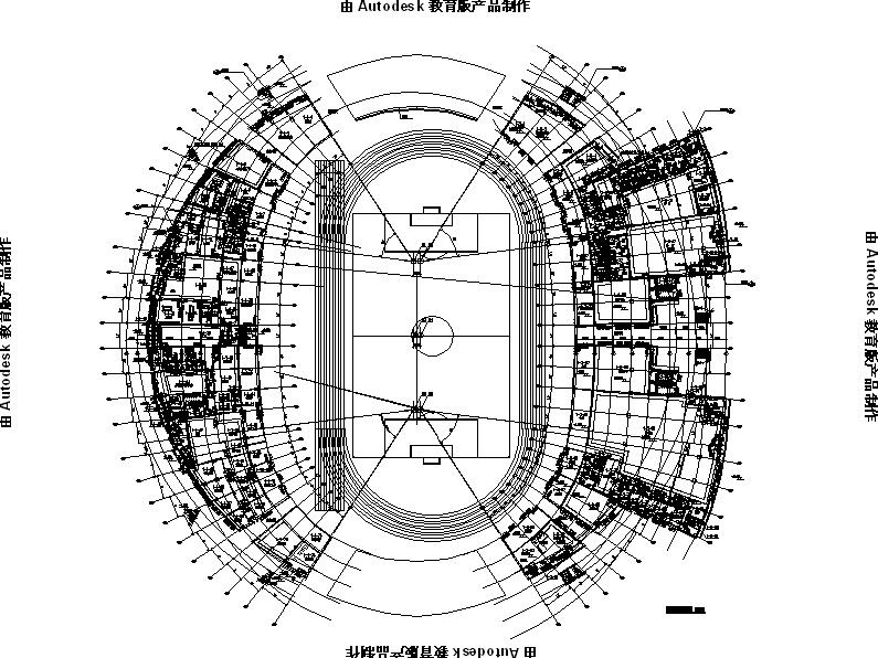 [内蒙古]多层金属屋面国家级足球训练馆建筑施工图（1...施工图下载【ID:165149186】