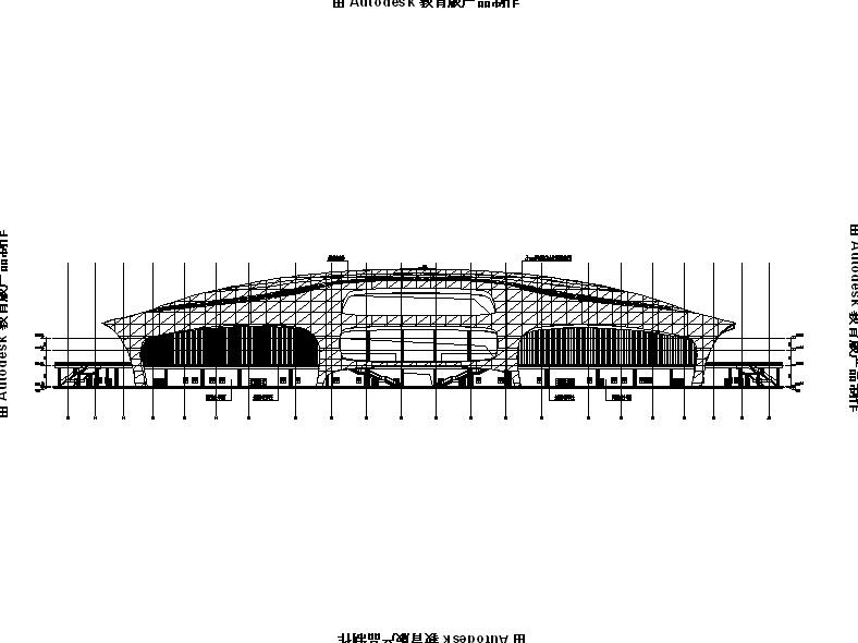 [内蒙古]多层金属屋面国家级足球训练馆建筑施工图（1...施工图下载【ID:165149186】