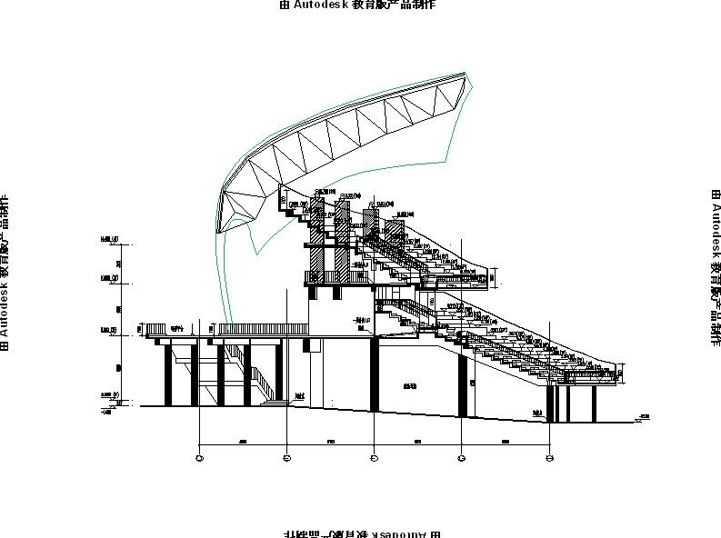 [内蒙古]多层金属屋面国家级足球训练馆建筑施工图（1...施工图下载【ID:165149186】