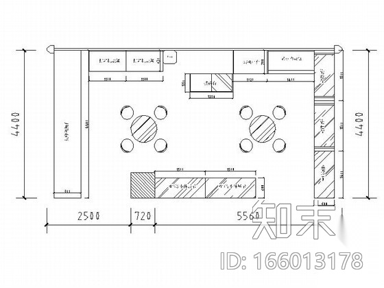 38平方电脑配件卖场设计方案（含效果）cad施工图下载【ID:166013178】