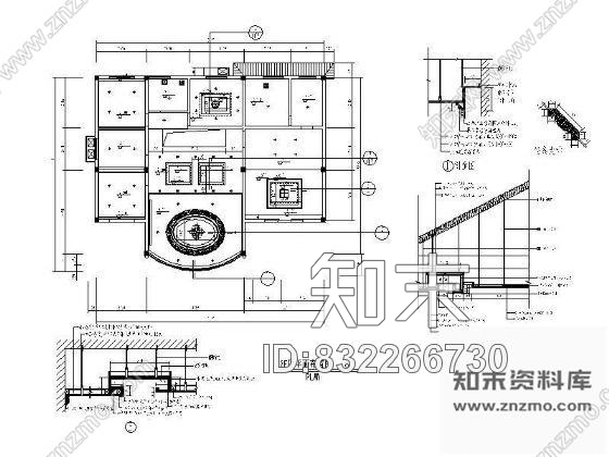 图块/节点别墅二层吊顶详图cad施工图下载【ID:832266730】
