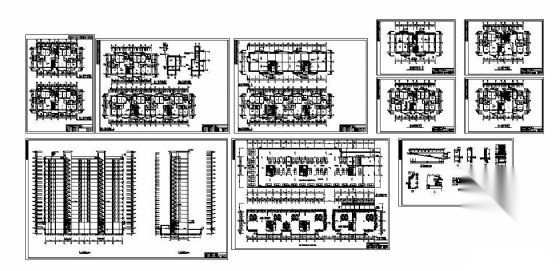 某私人设计十七层住宅楼建筑方案图cad施工图下载【ID:166198180】