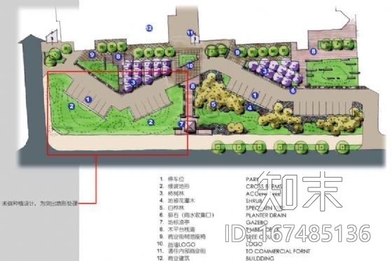 [西安]某道路绿化带及商业街景观方案设计cad施工图下载【ID:167485136】