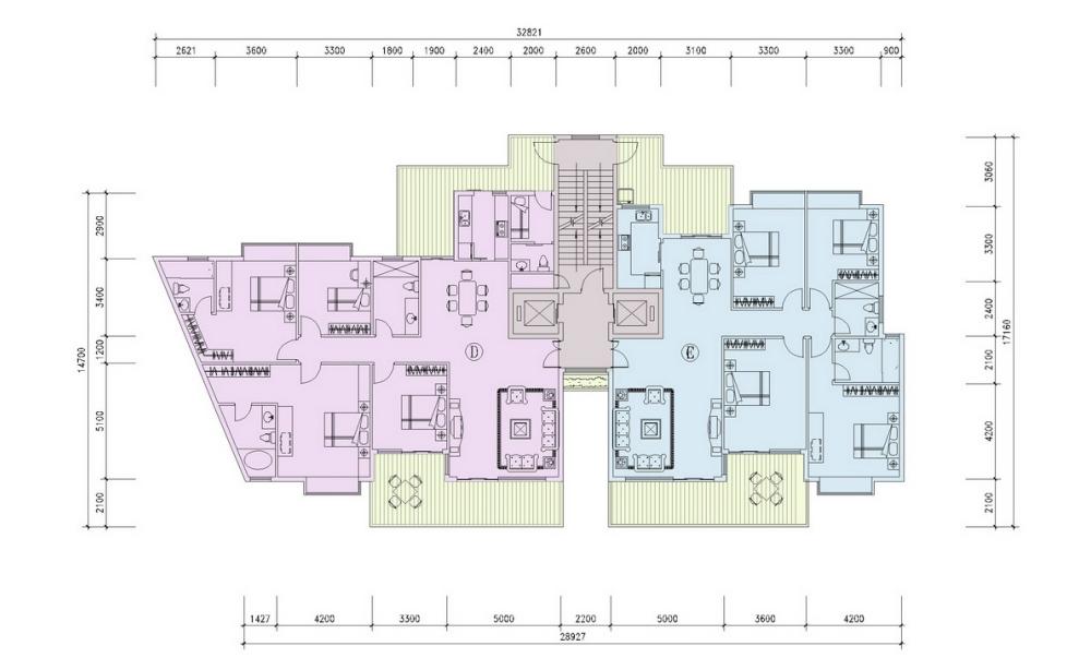 [重庆]高层现代风格线条立面住宅建筑设计方案文本cad施工图下载【ID:168088197】