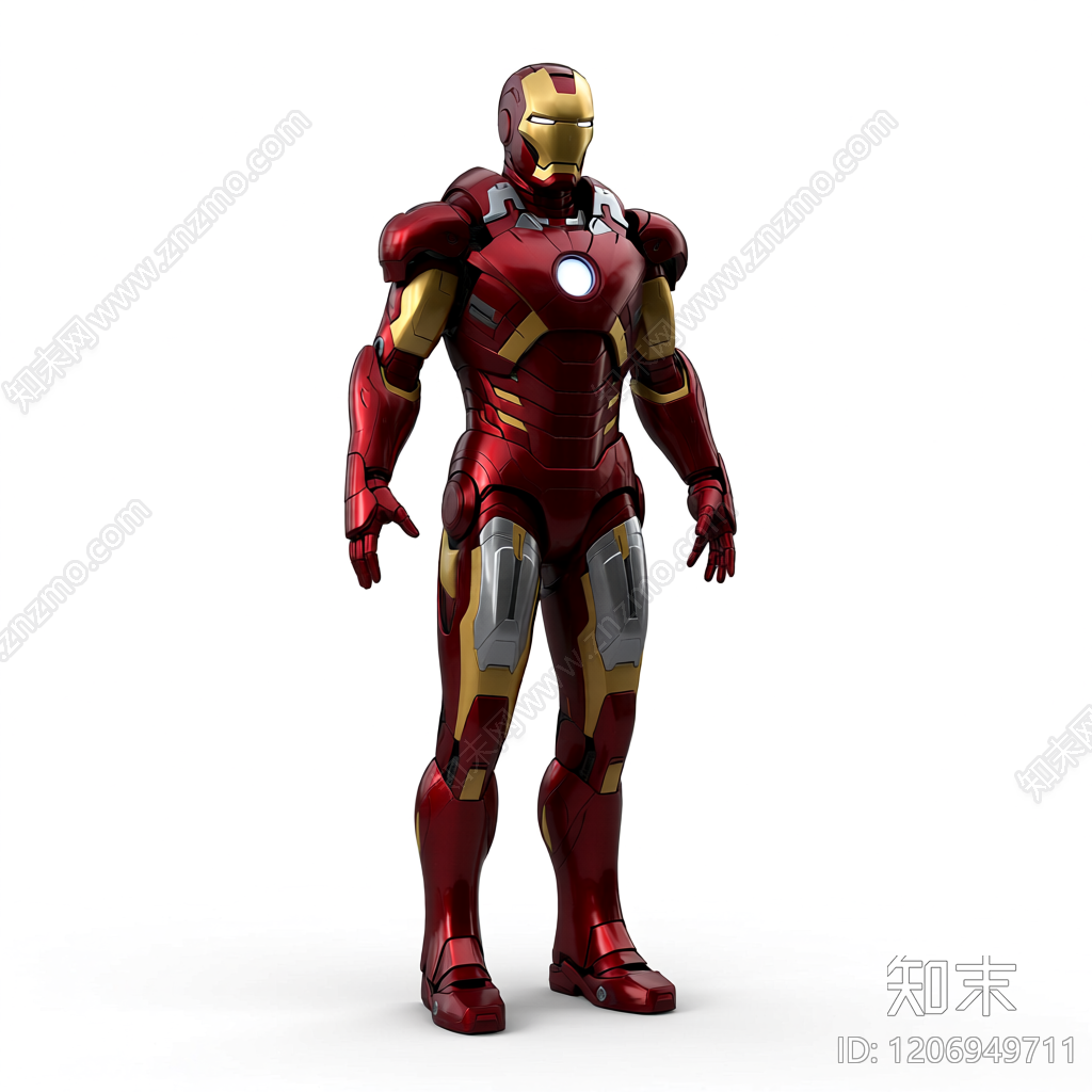 钢铁侠雕塑模型3D模型下载【ID:1206949711】
