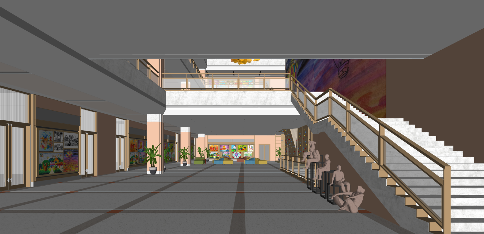 儿童活动空间SU模型下载【ID:1215987663】