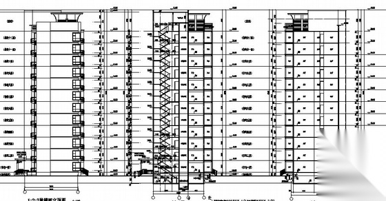 [江苏省]某十二层住宅楼建筑施工图cad施工图下载【ID:167939187】