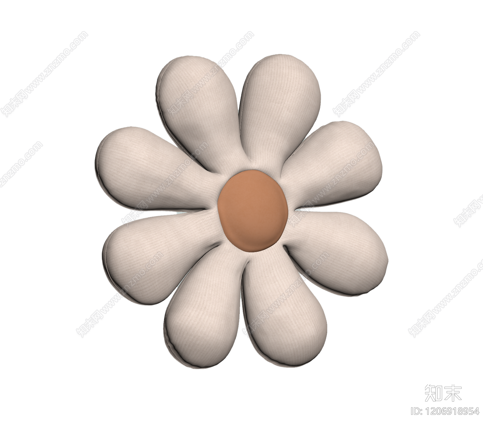 花朵造型装饰垫3D模型下载【ID:1206918954】