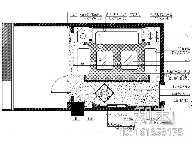 会所康体区VIP休息房装修图cad施工图下载【ID:161853175】