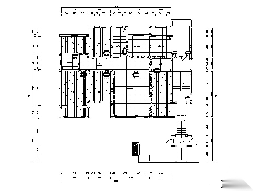 [河北]3套新中式风格山庄别墅设计施工图（附效果图+3D模...cad施工图下载【ID:160490125】