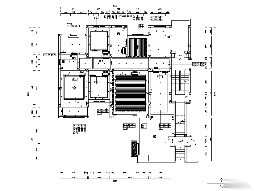 [河北]3套新中式风格山庄别墅设计施工图（附效果图+3D模...cad施工图下载【ID:160490125】