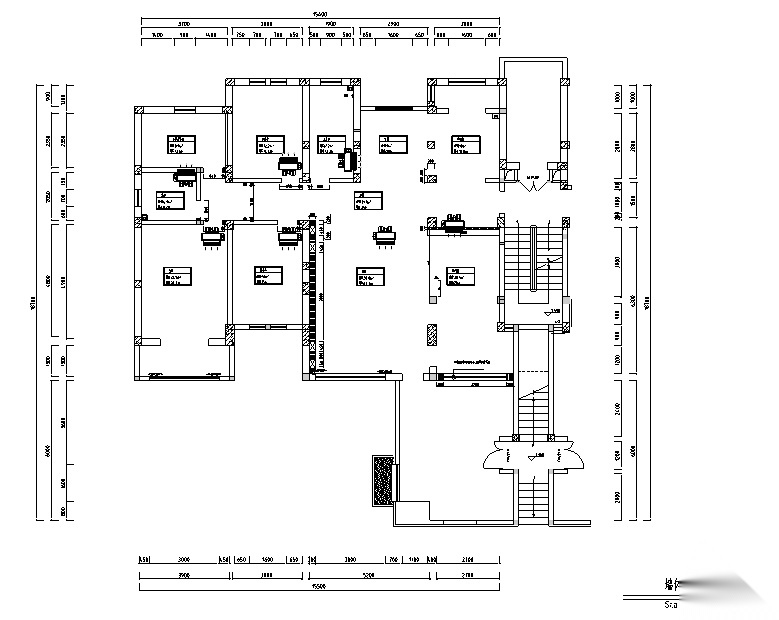 [河北]3套新中式风格山庄别墅设计施工图（附效果图+3D模...cad施工图下载【ID:160490125】