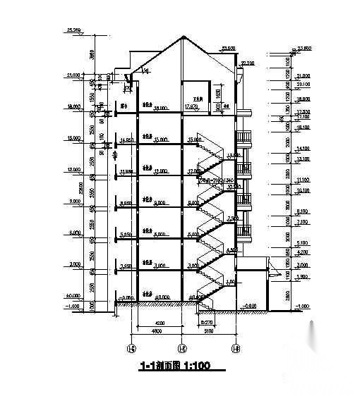 某工程二期施工图1号楼-建施图cad施工图下载【ID:149576145】