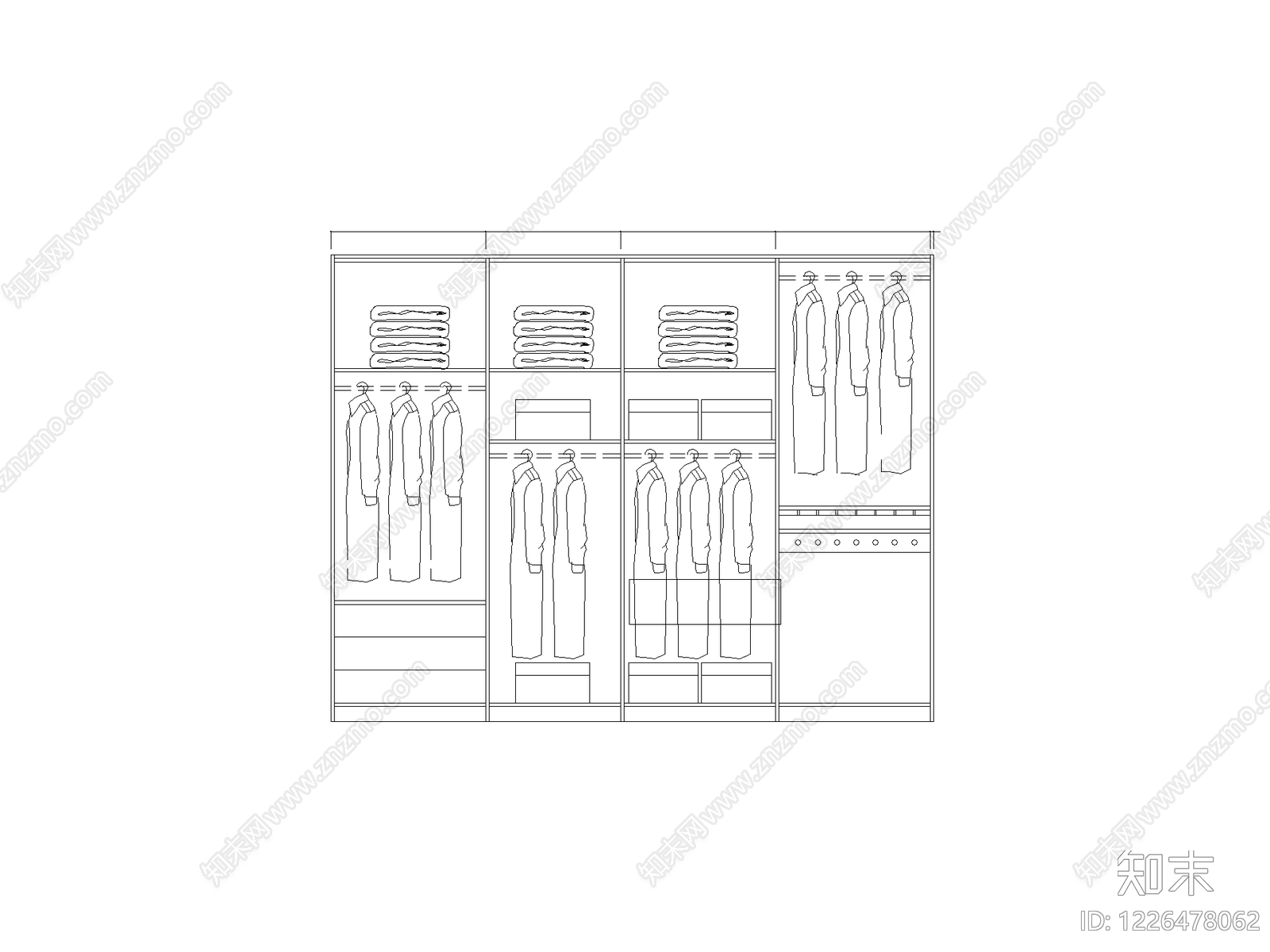 柜子cad施工图下载【ID:1226478062】
