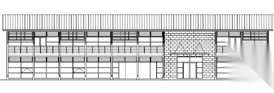 售楼部建筑施工图施工图下载【ID:160720196】