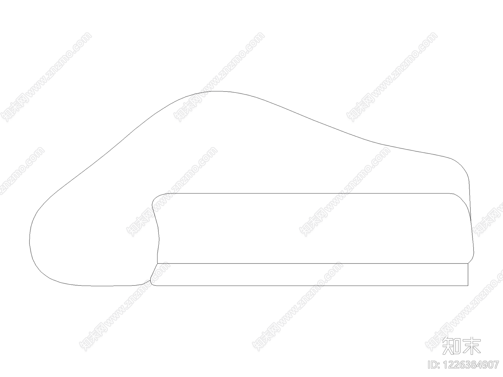 沙发cad施工图下载【ID:1226384907】