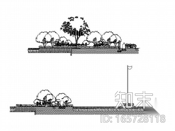 [浙江]派出所扩建景观绿化设计施工图cad施工图下载【ID:165728118】